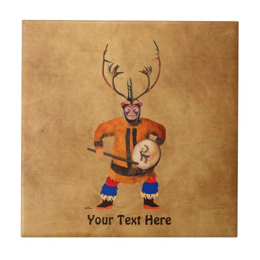 Carreau Drumming Shaman (Devant)