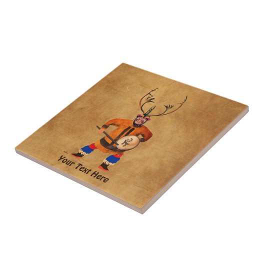 Carreau Drumming Shaman (Côté)