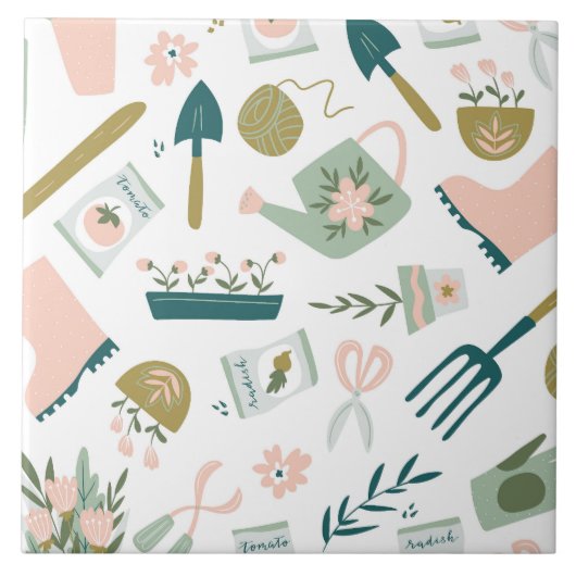 Carreau du temps du jardin (Devant)