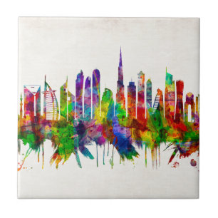 Carreau Dubaï United Arab Emirat Skyline