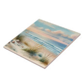Carreau Dunes côtières pastel à l'aquarelle (Côté)