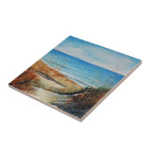 Carreau Dunes de sable de plage et peinture océanique (Côté)