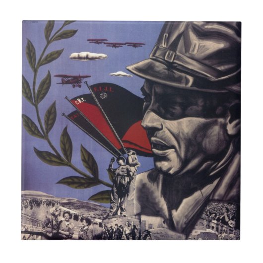 Carreau Durruti Espagne guerre civile poster original 1936 (Devant)