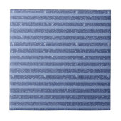 Carreau Dusky Indigo Glitter Style Horizontal Stripes (Devant)