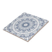 Carreau Dusty Blue Floral Mandala (Côté)