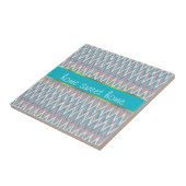 Carreau Dusty rose et bleu iKat (Côté)