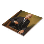 Carreau Dwight Eisenhower Président Portrait de la Maison  (Côté)