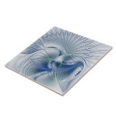 Carreau Dynamic Fantasy Abstract Blue Tones Fractal Art (Côté)