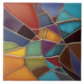 Carreau Earth Air Fire Faux Mosaic Shards Abstrait (Devant)