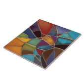 Carreau Earth Air Fire Faux Mosaic Shards Abstrait (Côté)