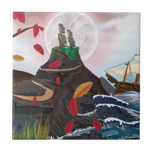 Carreau Easter Island Adventure (Devant)