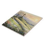 Carreau Easter sunrise art illustration (Côté)