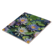 Carreau Eau Lily fleur vibrante (Côté)