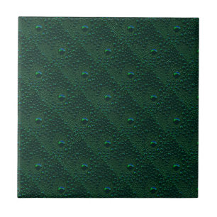 Carreau Eau sur métal vert
