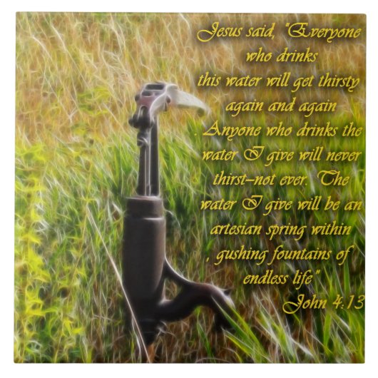 Carreau Eau vive John 4 Inspiration (Devant)