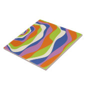 Carreau Ebb & Flux 4 Bleu, Orange, Violet, Vert & Crème (Côté)