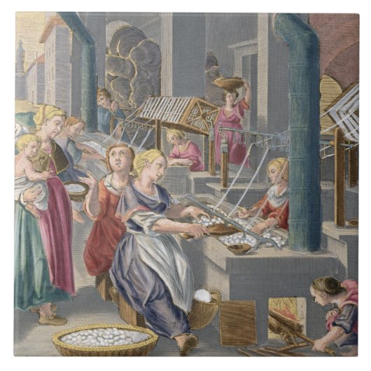 Carreau Ébullition des cocons pour détruire les (Devant)