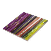Carreau Écharpes asiatiques colorées (Côté)