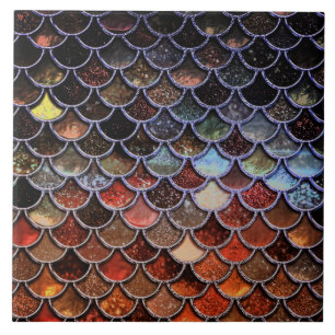 Carreau Échelles d'aquarelle des sirènes d'Autum