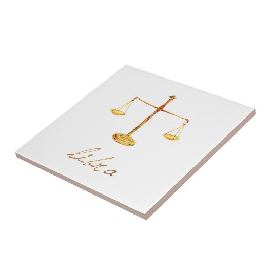 Carreau Échelles de Balance d'aquarelle (Côté)