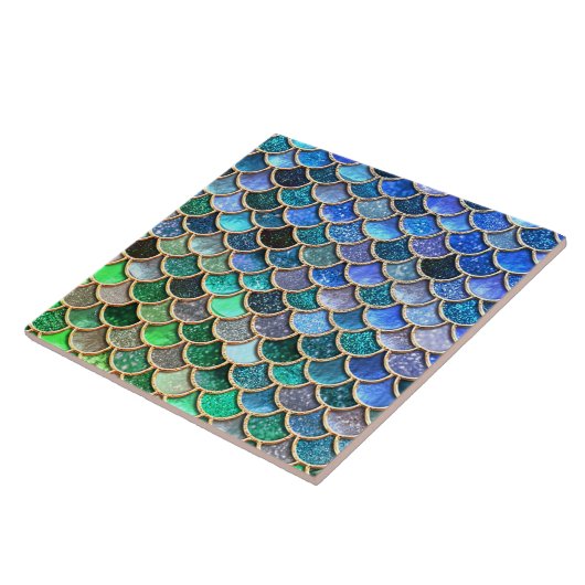 Carreau Échelles Mermaidscales de parties scintillantes de (Côté)