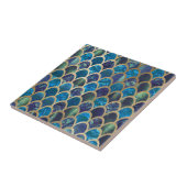 Carreau Échelles turquoises de sirène (Côté)