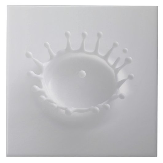 Carreau Éclaboussure de lait (Devant)