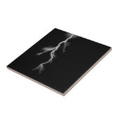 Carreau Éclair contre ciel noir (Côté)