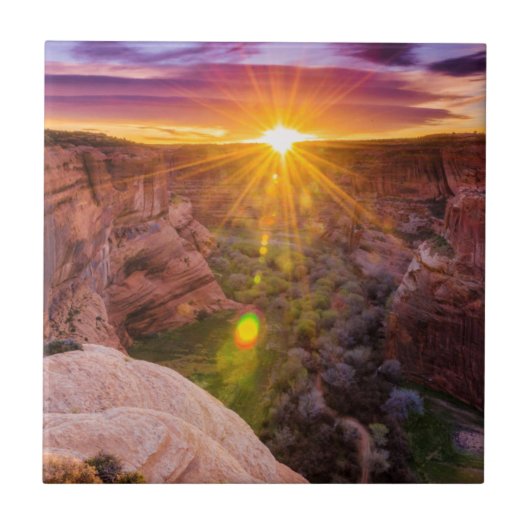 Carreau Éclatement solaire à Canyon de Chelly, AZ (Devant)