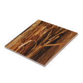Carreau Écorce de bois texturée de cèdre (Côté)