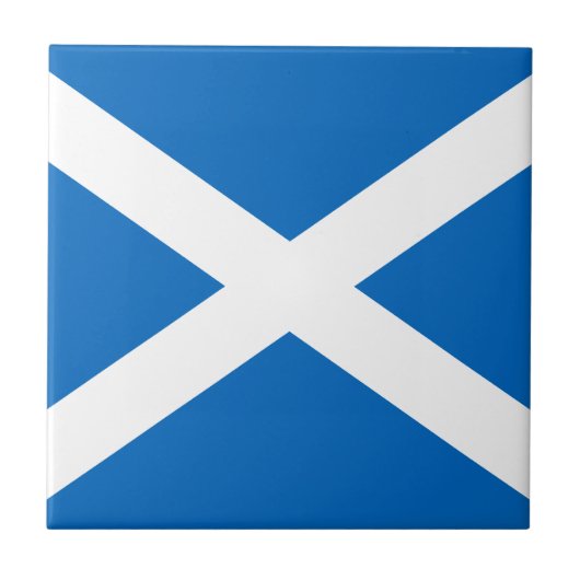 Carreau Ecosse's Saltire, Drapeau écossais (couleur offici (Devant)