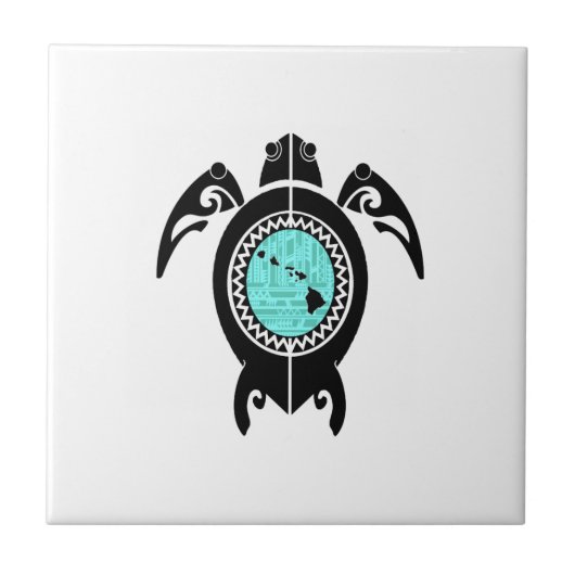 CARREAU ÉCOULEMENT D'ÎLE HAWAÏENNE (Devant)