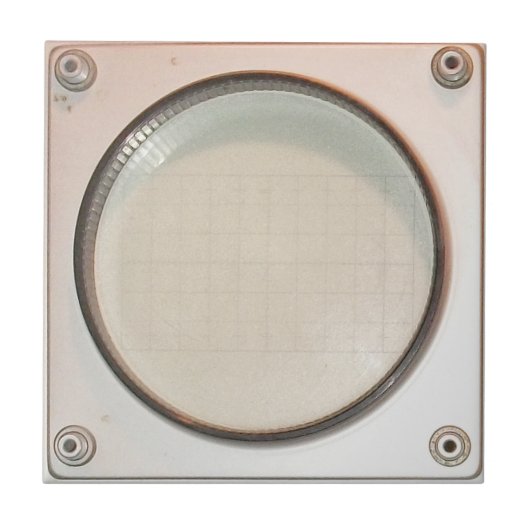 Carreau Écran d'affichage vintage Oscilloscope (Devant)