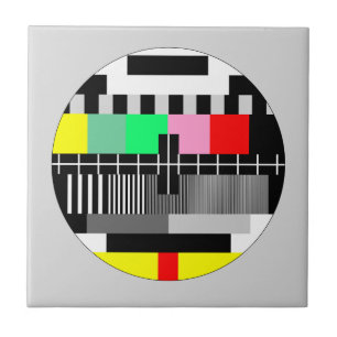 Carreau Écran de test de la télévision couleur rétro
