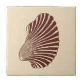 Carreau Écran en coquille de St Jacques Impression, en cér (Devant)
