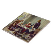 Carreau Écrire la Déclaration d'indépendance (USA) (Côté)