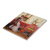 Carreau Écriture de Gari Melchers, (Côté)