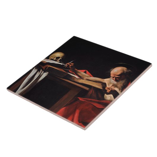 Carreau Écriture de Saint Jérôme (par Caravaggio) (Côté)