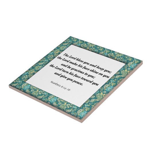 Carreau Écriture, Numéros 6:24-26 (Côté)