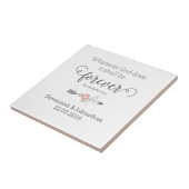 Carreau Écriture rustique Christian Art Mariage Cadeau (Côté)