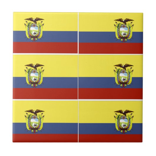 Carreau ecuadoriflag (Devant)
