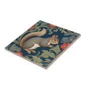 Carreau Écureuil gris style William Morris Face droite (Côté)