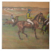 Carreau Edgar Degas - chevaux de course (Devant)