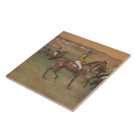 Carreau Edgar Degas - chevaux de course (Côté)