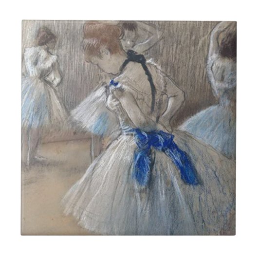 Carreau Edgar Degas, Danseuse de ruban bleu (Devant)