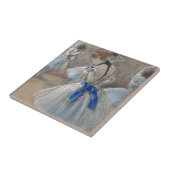 Carreau Edgar Degas, Danseuse de ruban bleu (Côté)