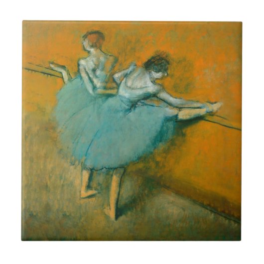 Carreau Edgar Degas Danseuses à la barre Impression : Art (Devant)