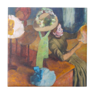 Carreau Edgar Degas - La boutique de chapeaux