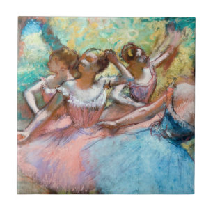 Carreau Edgar Degas - Quatre ballerines sur scène