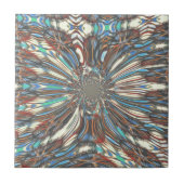 Carreau Edgy African Urban Pop Art Conception optique Abst (Devant)